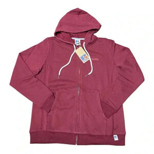 Russell Athletic Maroon Zip-Up Hoodie